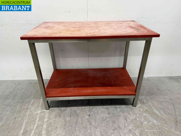 Stainless steel Cutting Table Polyethylene PE 120 x 70 x 91 cm Catering Butchery