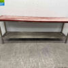 Stainless steel Cutting Table Polyethylene PE 242 x 60 x 85.5 cm Catering Butchery