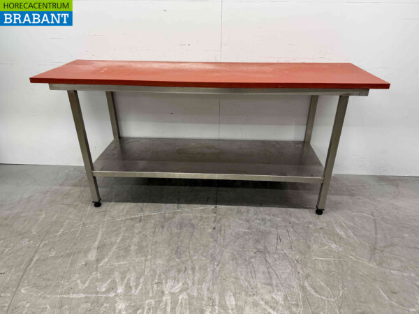 Stainless steel Cutting Table Polyethylene PE 200 x 60 x 90.5 cm Catering Butchery