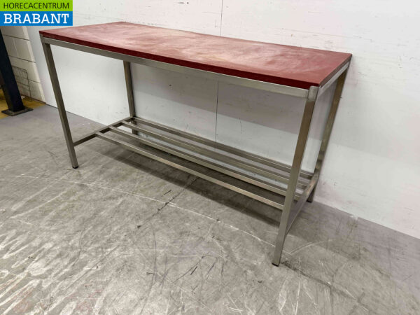 Stainless steel Cutting Table Polyethylene PE 150 x 60 x 87.5 cm Catering Butchery - Image 3