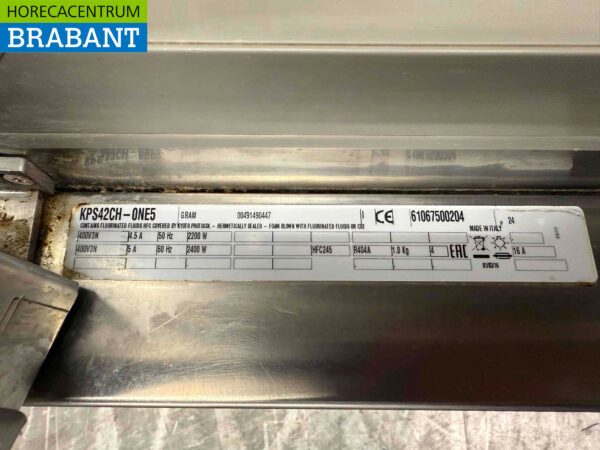 Stainless steel Gram Blastchiller Shock cooler 10 x 1/1 GN or 60/40 cm 400V Horeca - Image 6