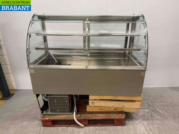 Stainless steel Drop-in Refrigerated Display case Refrigerated display case 4 x 1/1 gastronorm GN 145 cm 230V Horeca