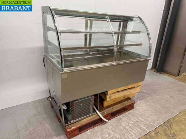 Stainless steel Drop-in Refrigerated Display case Refrigerated display case 4 x 1/1 gastronorm GN 145 cm 230V Horeca - Image 2