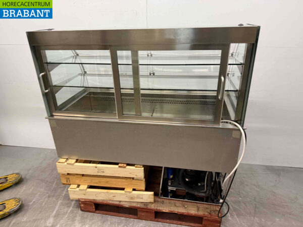 Stainless steel Drop-in Refrigerated Display case Refrigerated display case 4 x 1/1 gastronorm GN 145 cm 230V Horeca - Image 4