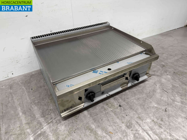 Stainless steel Casta Baking tray Smooth and ribbed 80 cm PROPAAN Horeca - Image 3