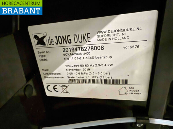 De Jong Duke Nio Coffee machine Coffee machine fresh beans 230V Catering - Image 6