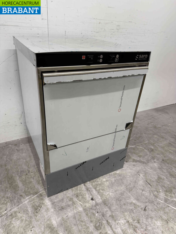 Stainless steel Saro Marburg Dishwasher with soap dosing pump 230V Horeca - Image 2