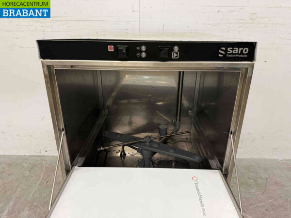 Stainless steel Saro Marburg Dishwasher with soap dosing pump 230V Horeca - Image 4