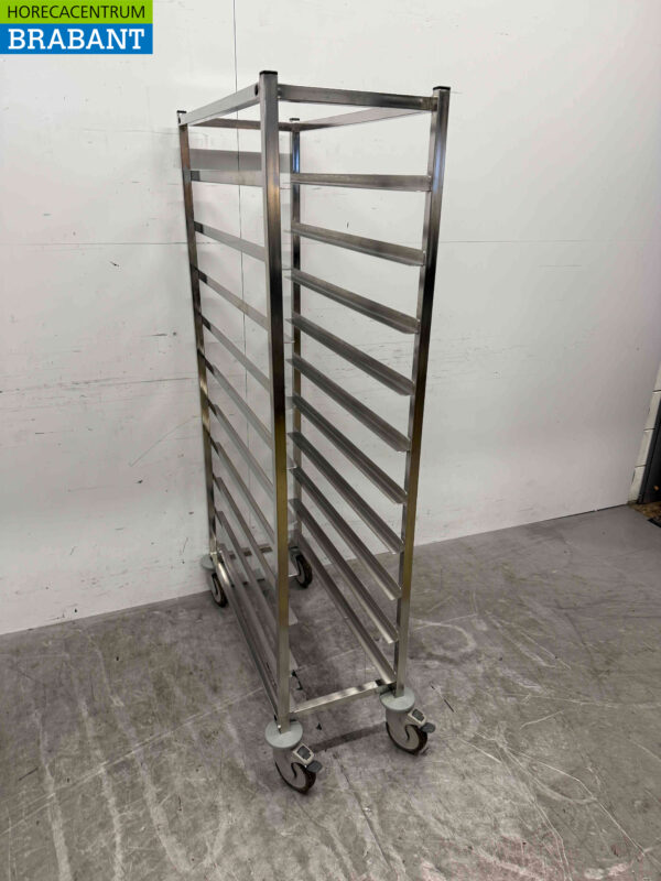Stainless steel Regal Trolley 10 x 30/87 cm Catering - Image 2