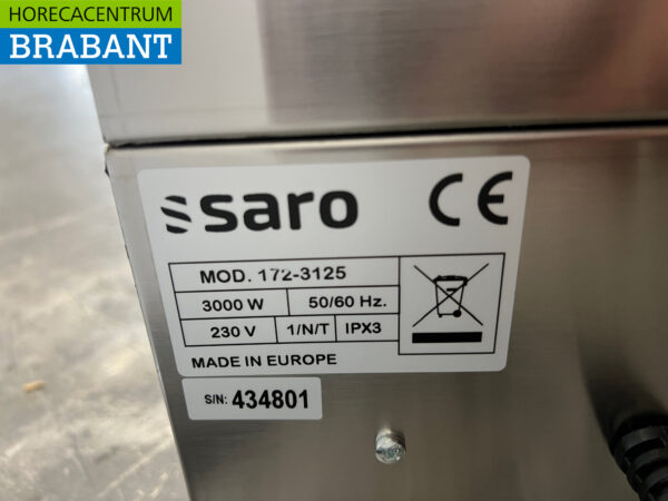 Stainless steel Saro Baking tray 39,5 cm 230V Horeca - Image 5