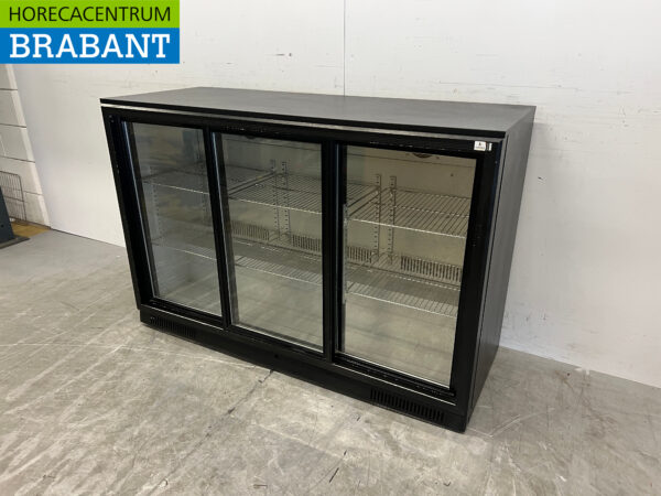 Bar cooling Backbar cooling 3 sliding doors 133,5 cm 230V Horeca - Image 2