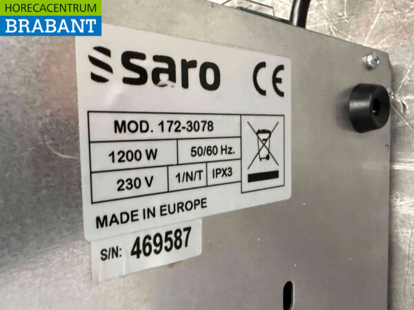 Stainless steel Saro Florence Hot Plate 99 x 53 cm 230V Catering - Image 6