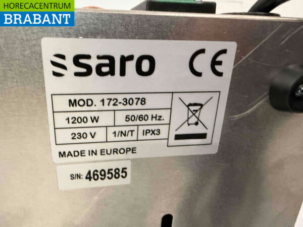 Stainless steel Saro Hot plate 99 x 53 cm 230V Catering - Image 5