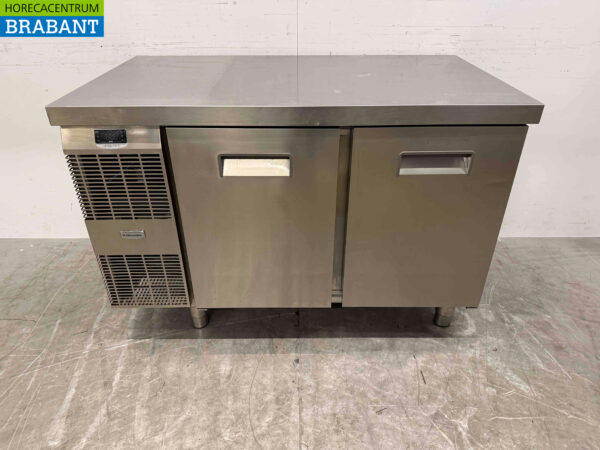 Stainless steel Electrolux Refrigerated Workbench 2 doors 124 cm 230V Catering