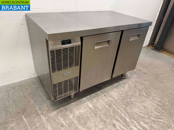Stainless steel Electrolux Refrigerated Workbench 2 doors 124 cm 230V Catering - Image 2