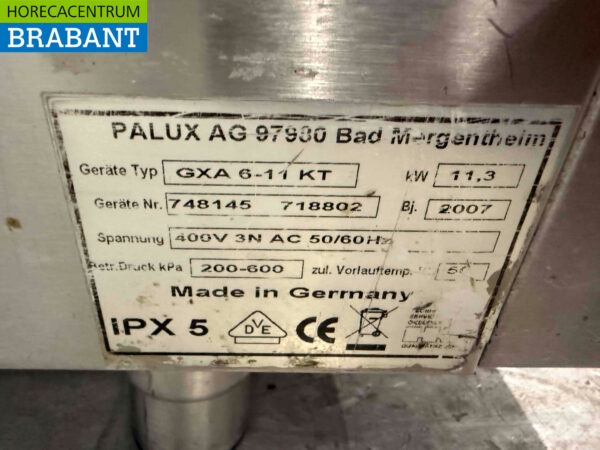 Stainless steel Palux Combisteamer 6 x 1/1 GN 400V Horeca - Image 6