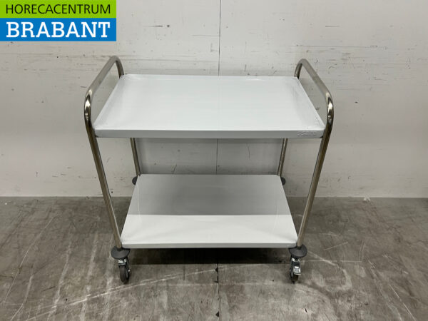 Stainless steel Saro Serving Cart 2 tiers 86 cm Catering