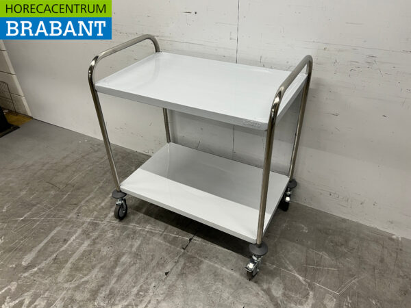 Stainless steel Saro Serving Cart 2 tiers 86 cm Catering - Image 2
