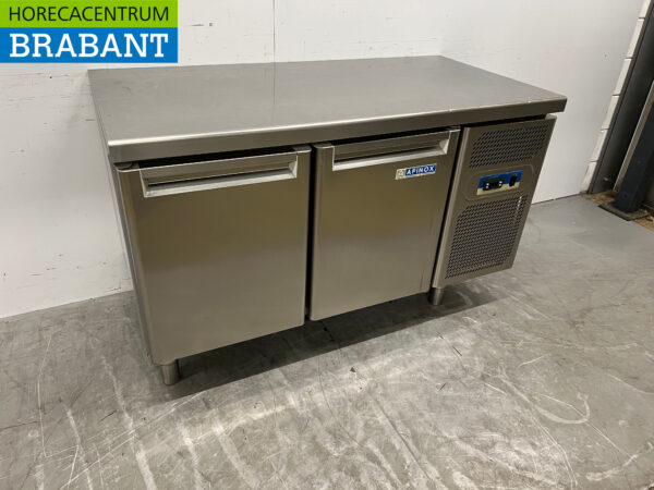 Stainless steel Afinox Refrigerated Workbench 2 doors 141 cm 230V Horeca - Image 3