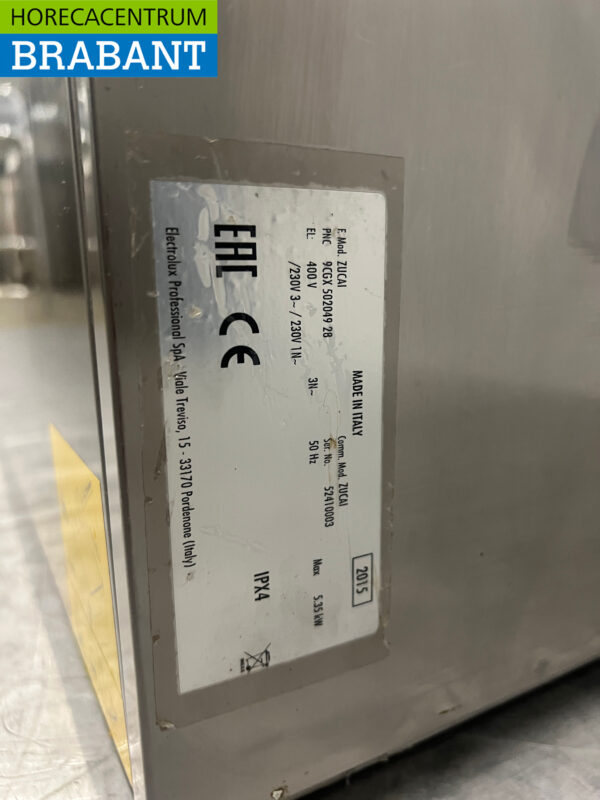 Stainless steel Zanussi Zucai Dishwasher Front Loading 400V Catering - Image 6