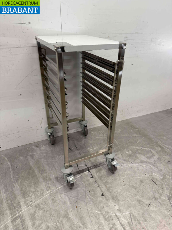Stainless steel Regal trolley 6 x 1/1 GN gastronorm 95 cm Catering - Image 2