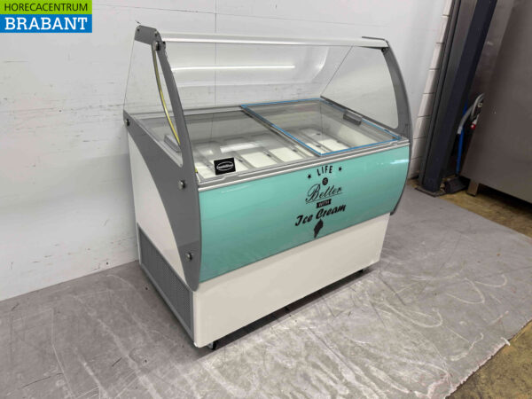 Mobile Combisteel Corsica Scoop ice cream display case 6 trays 230V Horeca (kopie) - Image 2