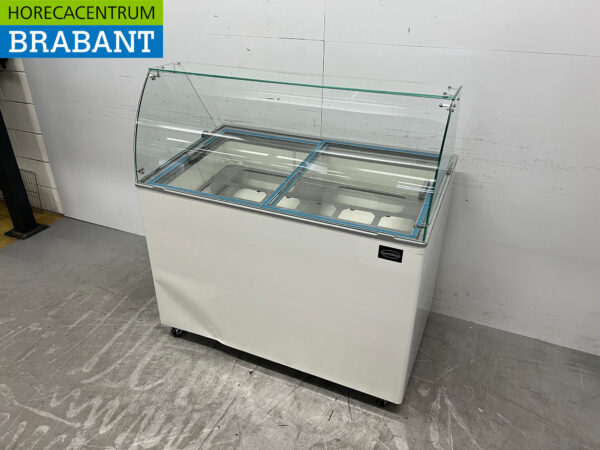 Mobile Combisteel Java Scoop ice cream display case 8 trays 230V Horeca