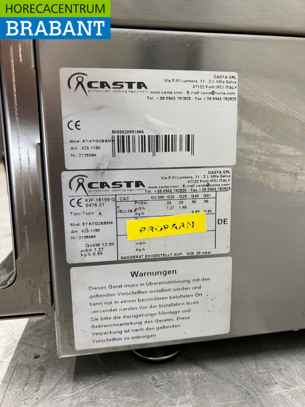 Stainless steel Casta Baking tray Smooth and ribbed 80 cm PROPAAN Horeca - Image 5