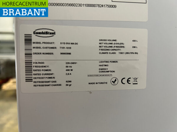 Mobile Combisteel Shop Freezer Freezer 461 liters 230V Horeca - Image 5