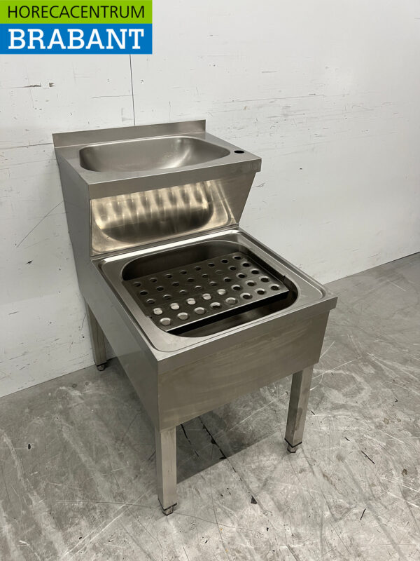 Stainless steel Double Sink Sink 50 cm Horeca - Image 3