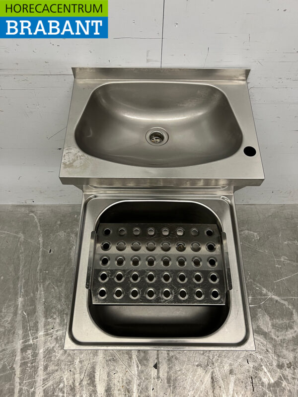 Stainless steel Double Sink Sink 50 cm Horeca - Image 4