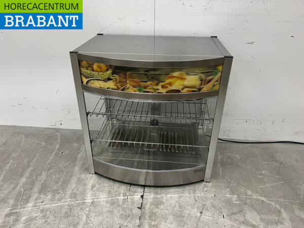 Stainless steel Hot Display Case 64.5 cm 230V Catering