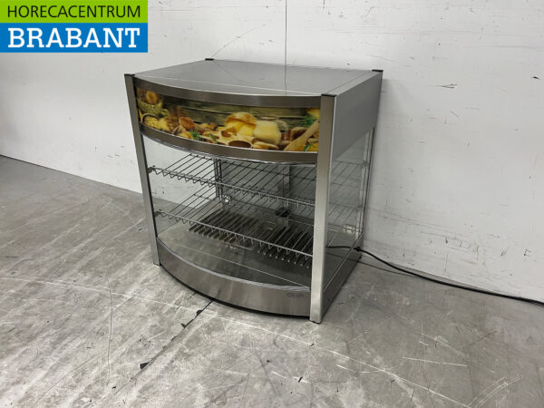 Stainless steel Hot Display Case 64.5 cm 230V Catering - Image 2