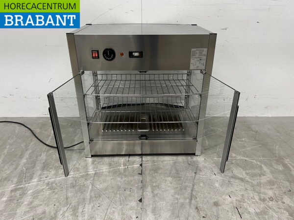 Stainless steel Hot Display Case 64.5 cm 230V Catering - Image 4