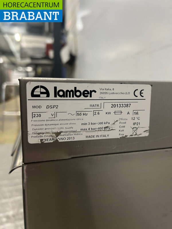 Stainless steel Lambert Glass Washing Machine 230V Catering - Image 8