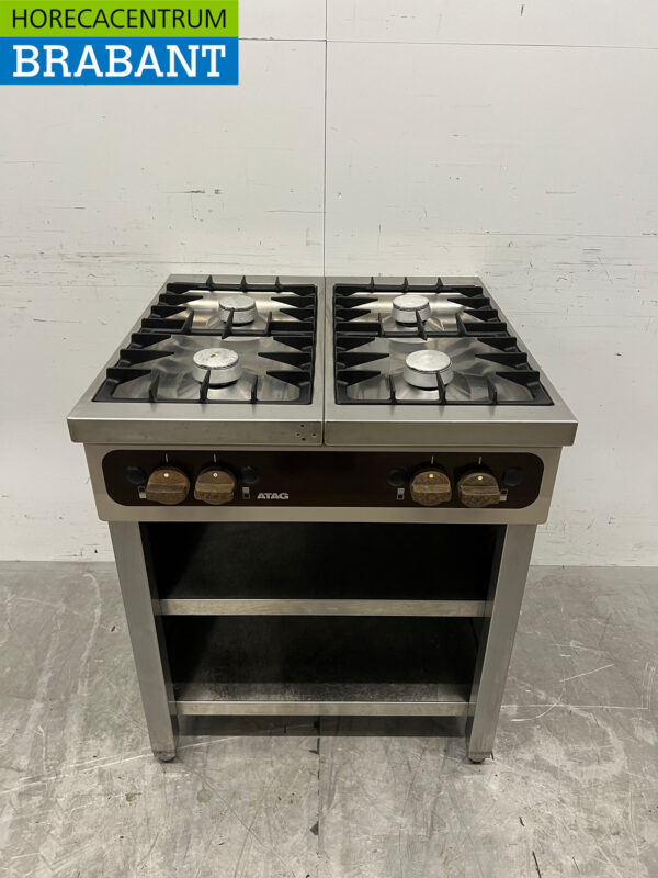 Stainless steel Atag 4 burner stove 70 cm Natural gas Horeca