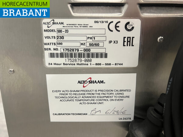 Stainless steel Alto Shaam 500-2D Double Hot Tray 230V Catering - Image 6