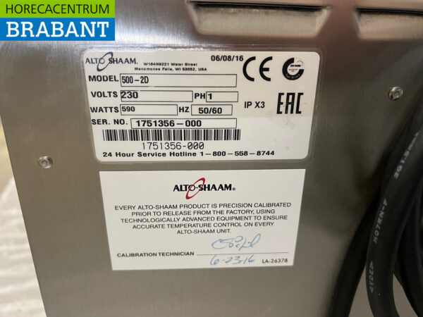 Stainless steel Alto Shaam 500-2D Double Hot Tray 230V Catering - Image 6