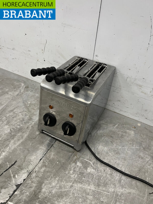Stainless steel Milantoast Double Toaster 2 slices 230V Horeca - Image 2