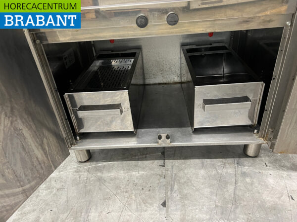 Stainless steel Diamond Double Fryer 2 x 14 liters 400V Catering - Image 5