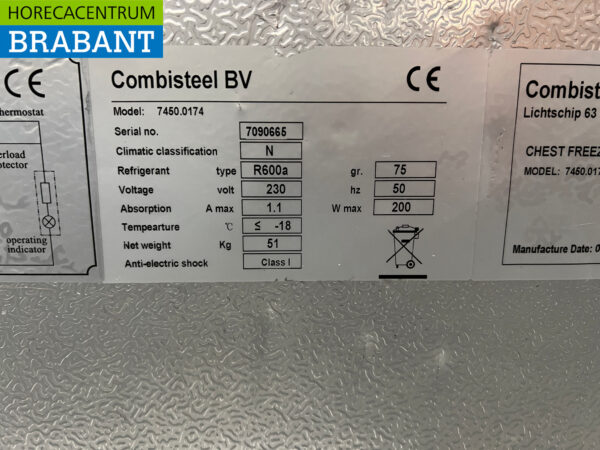 Combisteel Freezer Shop Freezer 236 liters 230V Horeca - Image 5