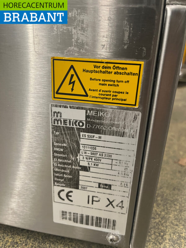 Stainless steel Meiko EcoStar 530F Dishwasher 400V Catering - Image 7