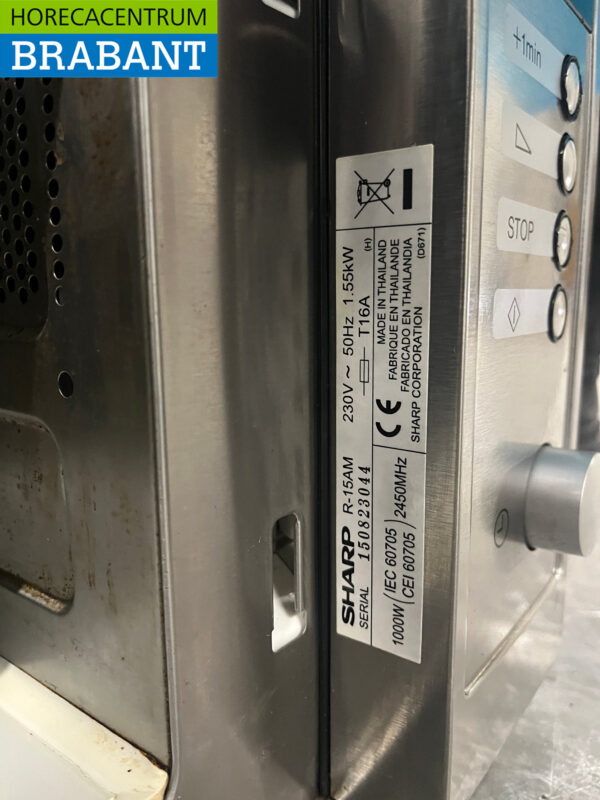 Stainless steel Sharp Microwave 1000 Watt 230V Catering - Image 7