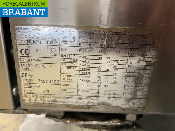 Stainless steel Cullion Mobile double fryer 2 x 17 liters 400V Horeca - Image 6