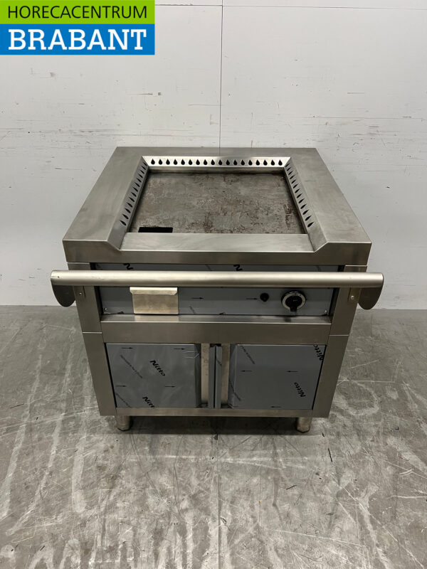 Stainless steel Teppanyaki grill griddle griddle 80 cm GAS Horeca