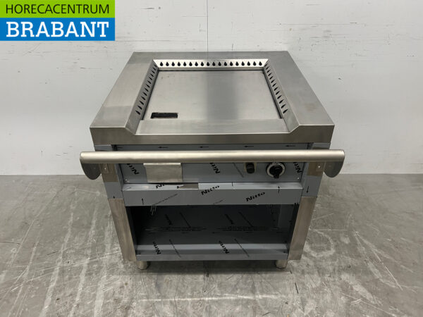 Stainless steel Teppanyaki grill griddle griddle 80 cm GAS Horeca