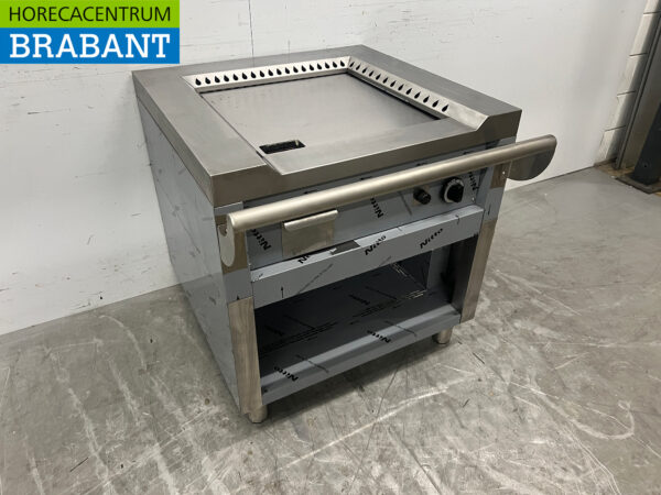 Stainless steel Teppanyaki grill griddle griddle 80 cm GAS Horeca - Image 3
