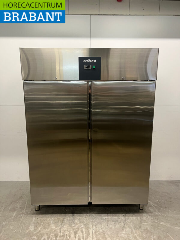 Stainless steel Ecofrost Double door freezer freezer 1400 liters 230V Horeca