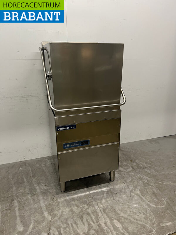 Stainless steel Rhima DR60 pass-through dishwasher 400V Catering - Image 2