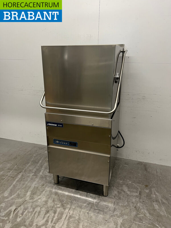 Stainless steel Rhima DR60 pass-through dishwasher 400V Catering - Image 3